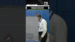 WB: Congress LS Candidate Adhir Ranjan Chowdhury casts his vote in Berhampore