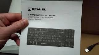 «Обзор Клавиатура Real-El Gaming 8710 TKL Backlit USB из Rozetka»