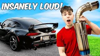 I Put a TOMEI Exhaust on My Supra and It Sounds INSANE! (SUPER LOUD)