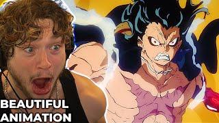 LUFFY SNAKE MAN TRANSFORMATION ON MOMO REACTION!! (One Piece)