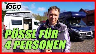 PÖSSL KASTENWAGEN FÜR 4 PERSONEN  Pössl Vario 545 vs Roadcar 540 | 2021 | TOGO REISEMOBILE