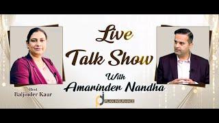 LIVE TALK SHOW Baljinder Kaur with Amarinder Nandha (Guest) | Sanjha TV |