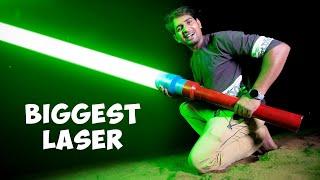 We Built Biggest Green Laser Light...