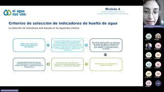 Curso huella de agua - sesión sincrónica 5 - Módulo evaluación de impactos