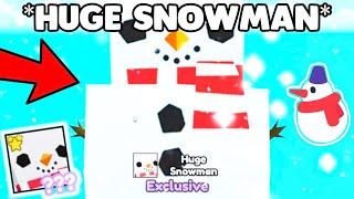 How I Got *NEW* HUGE SNOWMAN in Pet Simulator X Christmas Event!