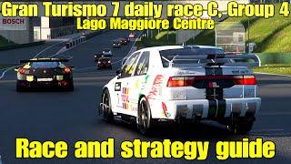 Gran Turismo 7 daily race C race and strategy guide...Group 4...Lago Maggiore Centre