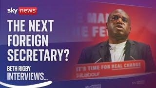 Beth Rigby Interviews... David Lammy