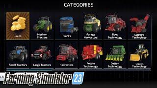 1000+ Equipment Mods in Fs 23 || Farming simulator 23 New Apk v 0.0.0.16 || FS23 map