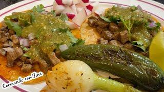 RICOS TACOS DE BISTEC SECRETO REVELADO |COCINANDO CON TINA