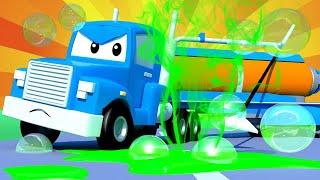 超级卡车卡尔在汽车城  ⍟ 吸尘器卡车 - 国语中文儿童卡通片 Car City 動畫合集 - Mandarin Truck Animation for Kids