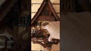 Schneider Quartz Clock Peddler chalet cuckoo clock. www.cuckoohaus.com