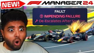 F1 Manager 24 Gameplay: NEW MECHANICAL FAILURES Mid-Race First Look!