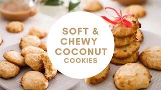 How to make Chewy Coconut Cookies | Vegan