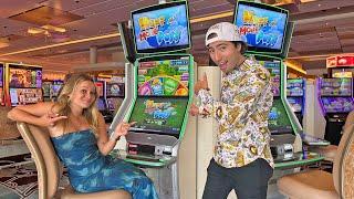 Watch My Wife WIN BIG On Slots In Vegas For 2 Hours Straight!