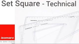 Isomars Set Square - Technical | Isomars Drafting Ruler