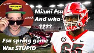 Josh Newberg Fsu spring game was TOO stupid Mims Miami Fsu and 2 other college football teams