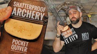 Shatterproof Archery Leather Pocket Quiver Review!