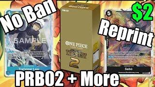 PRB02 Confirmed and Law Not Banned?! | One Piece Card Game Premium Booster 02