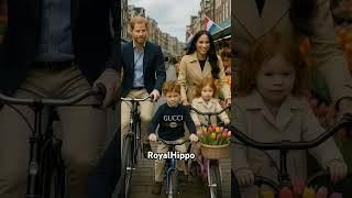 Prince Harry and kids in Amsterdam #Holland #amsterdam #fun #bike #bicycle #cute #family #happy