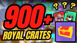 OPENING 900+ ROYAL CRATES... I FINALLY GOT ONE FROM A CRATE! + GIVEAWAY - BALL TOWER DEFENCE