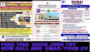 jobs in abroad, gulf wanted, gulf jobs,free visa requirements.Eurobe dubai kuwait jobs.