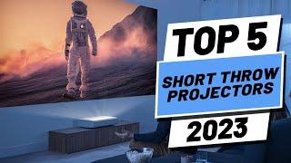 Top 5 BEST Ultra Short Throw Projectors of (2023) | 4K Laser Projectors!