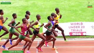 1500m women final:Sheilah Jebet storms to victory at World U20 Trials at Nyayo Stadium