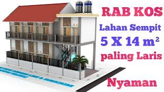 BIAYA BANGUN KOS KOSAN 3 X 4 2 LANTAI || 7 KAMAR