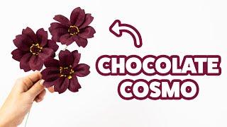 How to make a Chocolate Cosmo Felt Flower | DIY Chocolate Cosmo Felt Flower Tutorial