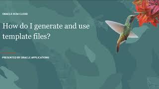 Data Loading | How do I generate and use template files?