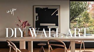 DIY WALL ART | high-end interior design diy | modern minimalist