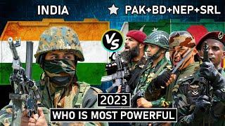 India vs Pakistan + Bangladesh + Nepal + Sri Lanka Military Power Comparison 2023