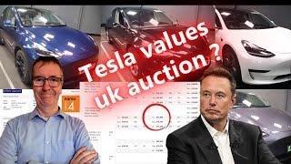 Is Now the Best Time to Buy a Used Tesla at a UK Car Auction? - From Live EV Sale #evauctions