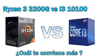 Ryzen 3 3200g vs i3 10100