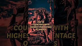 countries with highest percentage of Hindus️#shorts #viral