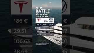 Tesla Aktie gegen VW Aktie | Wer gewinnt das Battle? #Aktienanalysen #aktientipps #dividenden