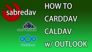 Does Outlook support CardDAV/CalDAV sync add-in client software? (for NEXTCLOUD/SYNOLOGY server)
