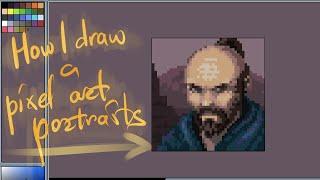 How I draw pixel art portraits