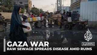 Diseases spread in Gaza amid water and sewage crisis