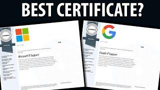 Microsoft vs Google IT Support Certificate - BEST Certificate for IT Support