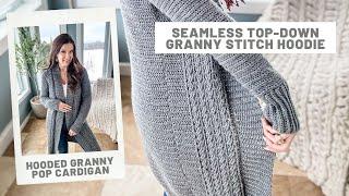 Double Espresso Duster Cardigan - How to crochet a plus size cardigan with cables