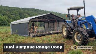 Dual Purpose Range Coop (DPRC)   #pastured #chickens #pigs