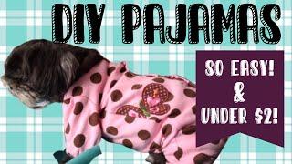 Pet Pajamas for under $1 in under 15 minutes! ~Pomchi DIY