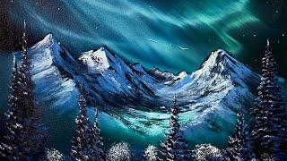 Northern Lights Landscape Painting Tutorial