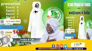 En Direct Touba | 04 Safar 1446 H Kourels Wakeur Serigne Massamba Khitmatoul Khadim Touba Mbal