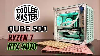 Cooler Master Qube 500 White MSI ATX Gaiming build | AMD Ryzen 7 7700 | NVIDIA RTX 4070