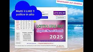 NUOVO LOTTO_SPIA 2025... DA VEDERE SUBITO !!.. ADESSO SI VOLA !!!