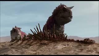 Dinosaur 2000 - Carnotaurus Follows The Herd In The Desert
