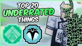 Top 20 MOST UNDERRATED Things in Shindo Life! | Shindo Life Bloodline Tier List