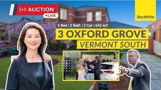 Live Auction @ 3 Oxford Grove, Vermont South - Auction Results Melbourne